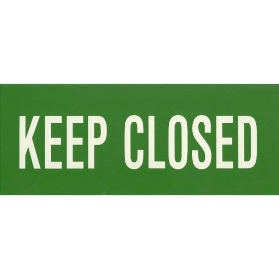 Σήμανση KEEP CLOSED 23Χ12cm